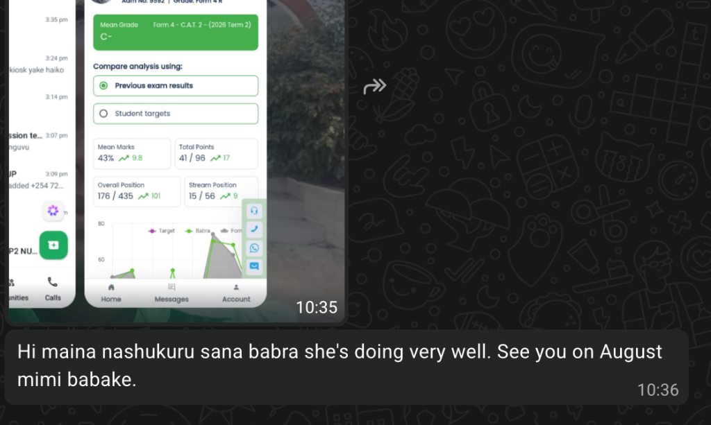 Babra Report Card & Parent Feedback